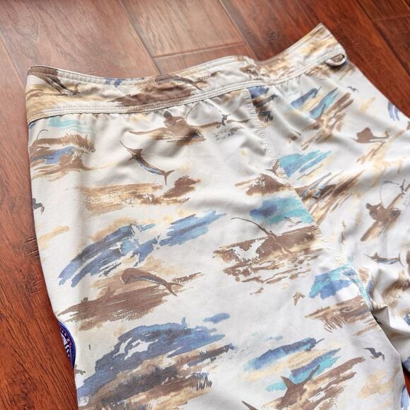 AFTCO Mens Sandbar Board Shorts Fishing Boating Outdoors UFP 50 Stretchy Sz 38 - Picture 11 of 15